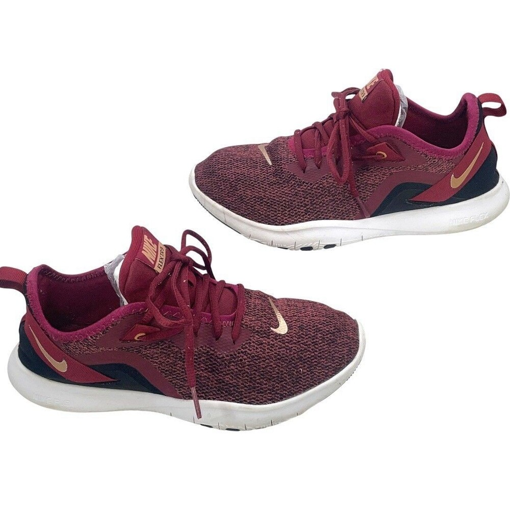 Nike Women's Flex Trainer 9 Burgundy Running Shoes AQ7491-601 Women's Size 8.5